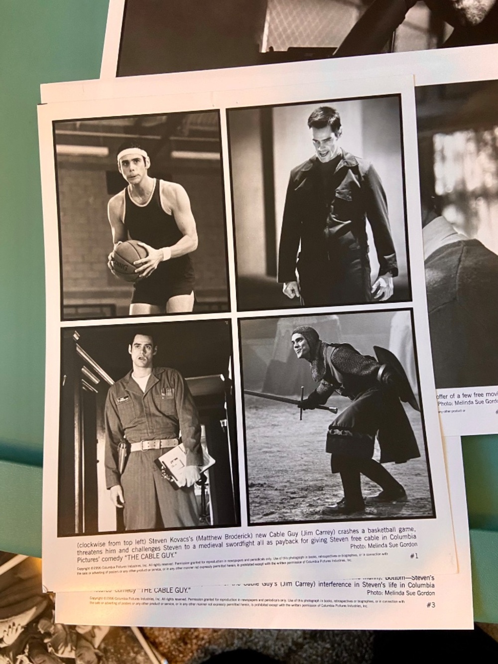 Cable GUY jim carrey mathew broderick stock photos promo x4 - Picture 2 of 9